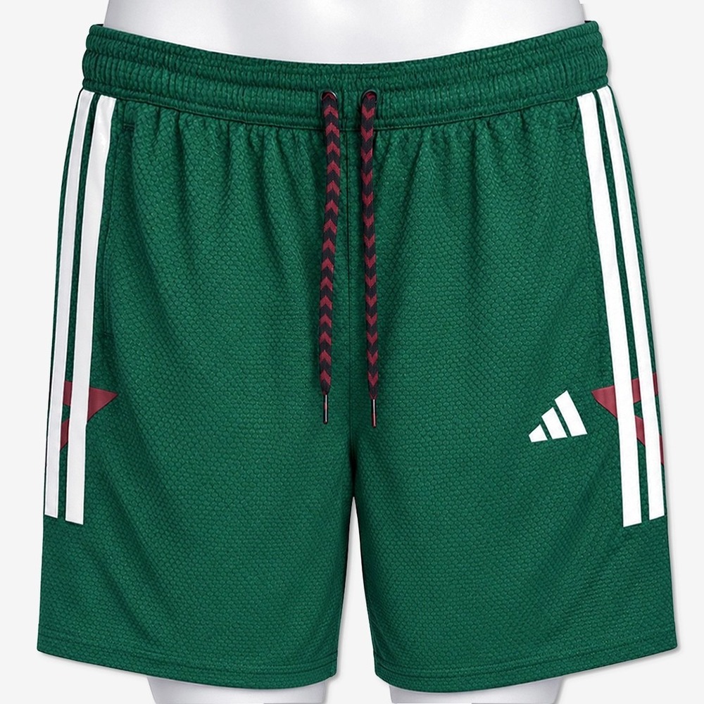 Mens Adidas Tiro Nations Pack Shorts - NWT Size Large Dark Green - #49881-M6